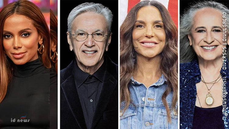 Anitta, Caetano Veloso, Maria Bethânia e Ivete Sangalo vão cantar no Réveillon do Rio