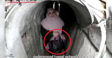 Mulher de líder do Hamas é flagrada em túnel com bolsa de grife; veja