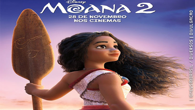 Animação Moana 2 é a estreia da semana na Moviecom Jaraguá