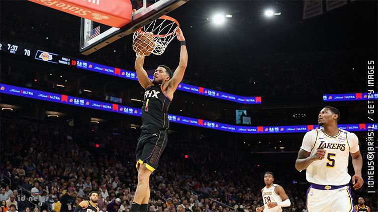 Phoenix Suns reage e bate Lakers em casa pela NBA Cup; Bucks superam Heat