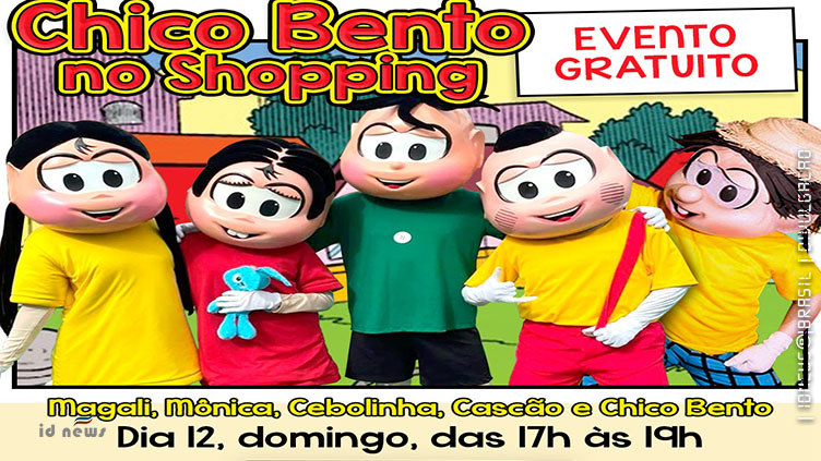 Chico Bento chega à Moviecom Jaraguá e shopping terá encontro com personagens