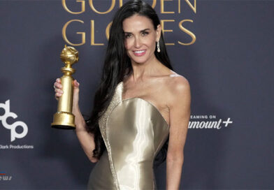 Demi Moore elogia Fernanda e pede telefone da atriz no Globo de Ouro