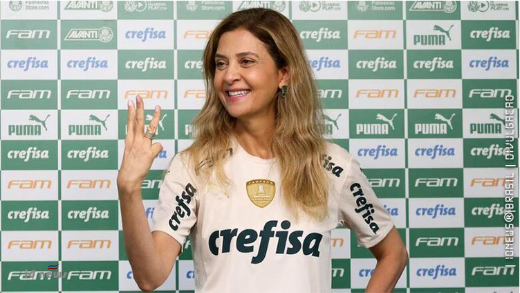 Leila agradece após fim do patrocínio da Crefisa ao Palmeiras: ‘Década insuperável’